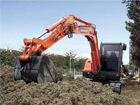 Гусеничные экскаваторы Doosan DX55LC
