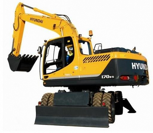 Колесный экскаватор Hyundai R-170W-9S