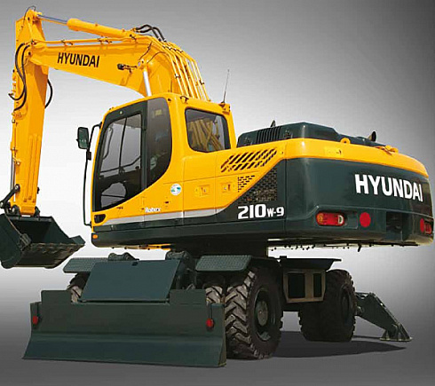 Колесный экскаватор Hyundai R-210W-9S